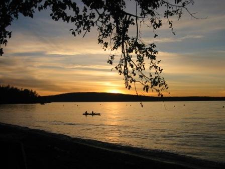 Sunset from Beach Haven on Orcas