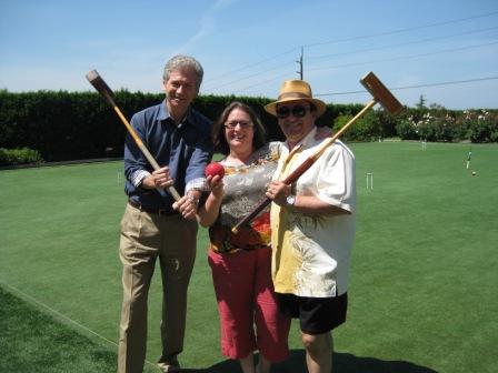 Me with Michel Escoffier, left, and Thierry Rautureau, right.