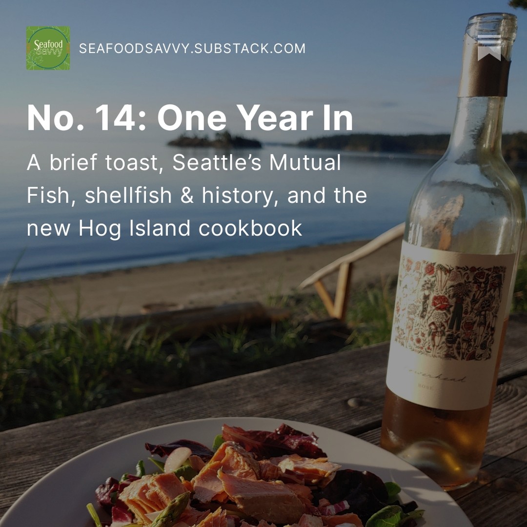 My latest newsletter, in which I invoke Deborah Kerr and Cary Grant to help toast the occasion of my first year on @substackinc.
Note there's one extra-timely item in there: I'm moderating a talk at @mohaiseattle Saturday afternoon called "History on the Half Shell" with authors David George Gordon and David Berger. Info in the issue, link in the bio.
#seafood #seafoodsavvy